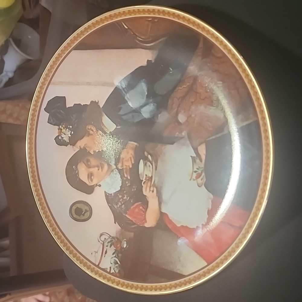 NORMAN ROCKWELL COLLECTOR PLATE. - Picture 1 of 3